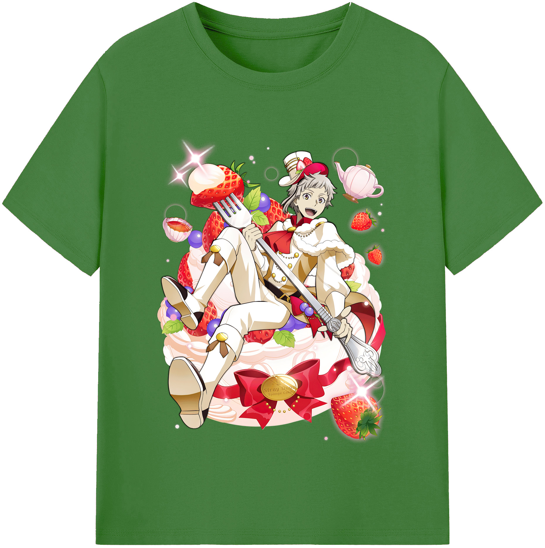 （画像用） 文豪ストレイドッグス Bungo Stray Dogs レディースカジュアルプリントTシャツ（綿100％）